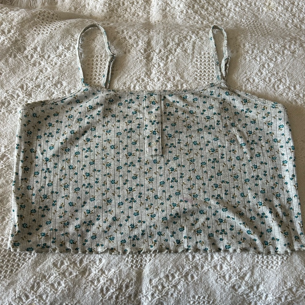 Old Navy flower lounge tank top